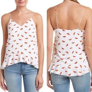 Watermelon Print Ruffle Top